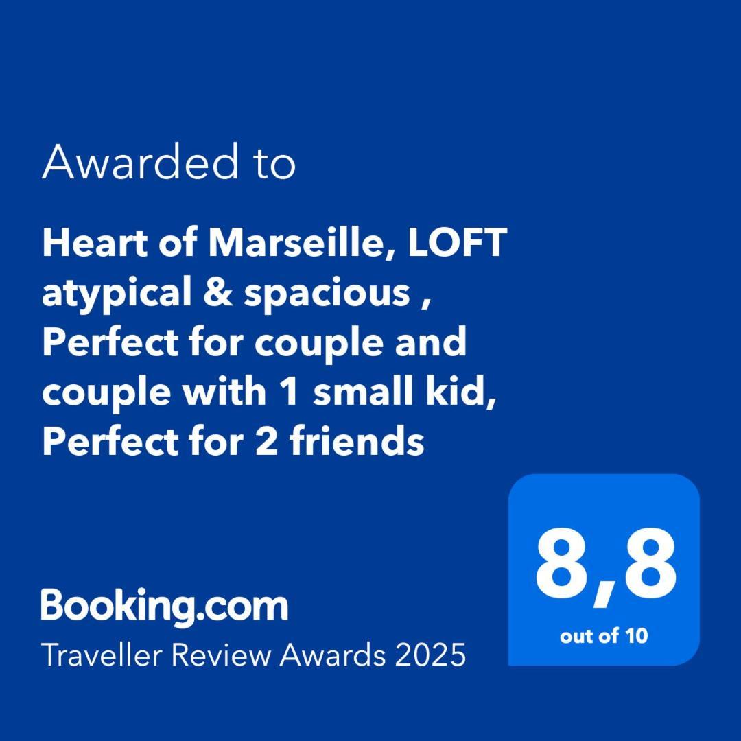 Heart Of Marseille, Loft Atypical & Spacious , Perfect For Couple And Couple With 1 Small Kid, Perfect For 2 Friends Bagian luar foto